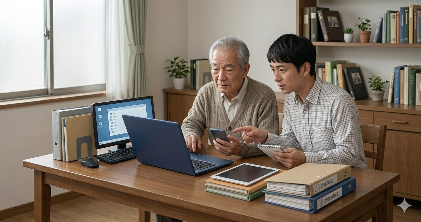遺品整理とデジタル遺品｜故人のスマホやPC口座の解約手順